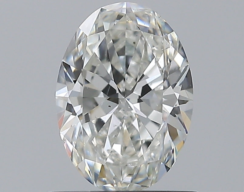 0.90CT OVAL SI1 H WH