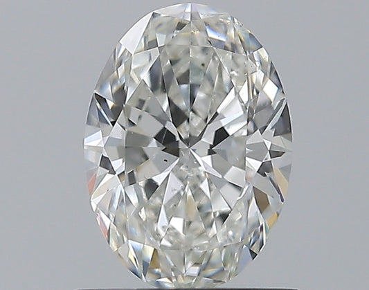 0.90CT OVAL SI1 H WH