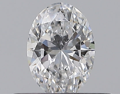0.30CT OVAL SI1 D WH