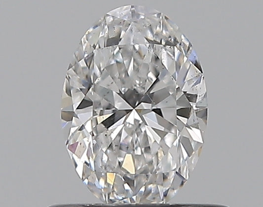 0.50CT OVAL SI2 D WH