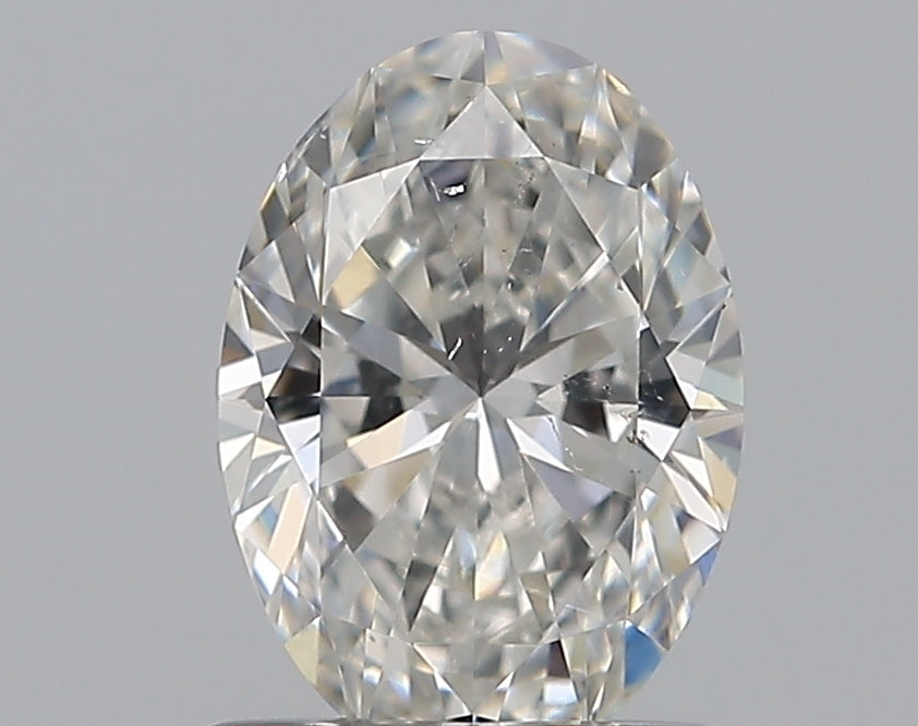 0.80CT OVAL SI1 F WH