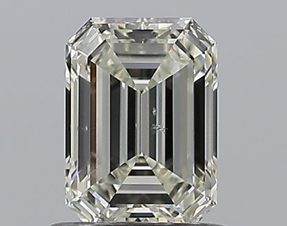 0.83CT EMERALD SI1 J WH