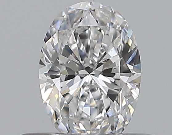 0.37CT OVAL SI2 D WH
