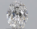 0.59CT OVAL SI1 D WH