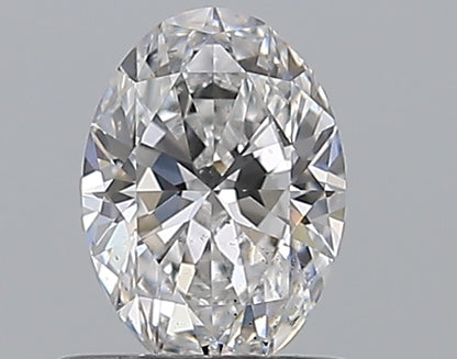 0.59CT OVAL SI1 D WH