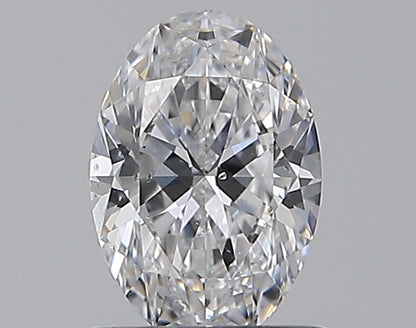 0.75CT OVAL SI1 D WH