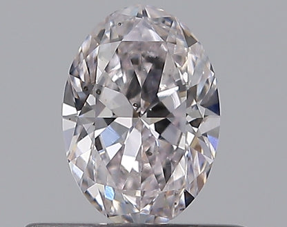 0.41CT OVAL SI1 F PINK
