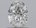 0.59CT OVAL SI1 D WH