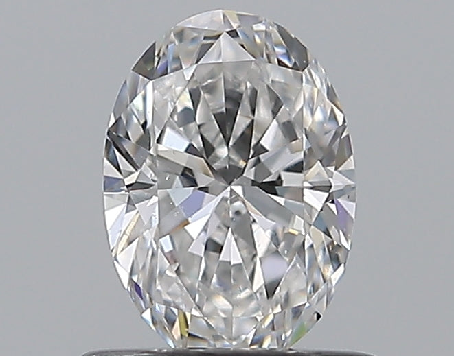 0.59CT OVAL SI1 D WH