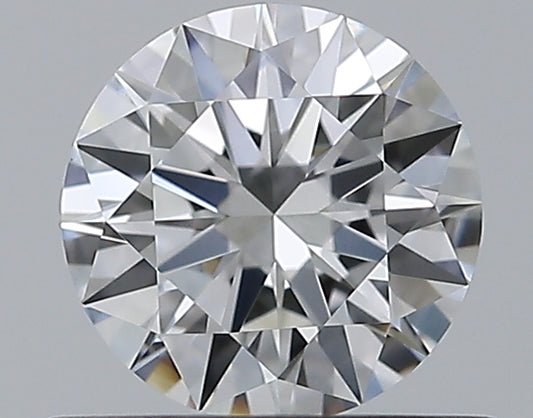 0.59CT ROUND VVS2 D WH