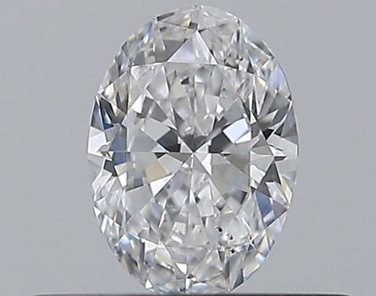 0.31CT OVAL SI1 D WH