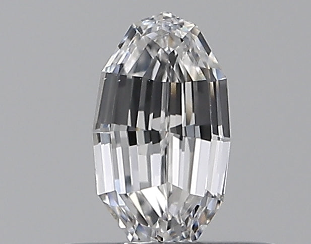 0.32CT Oval Step Cut VS2 D WH
