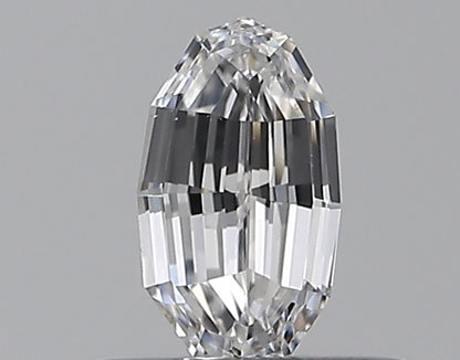 0.32CT Oval Step Cut VS2 D WH