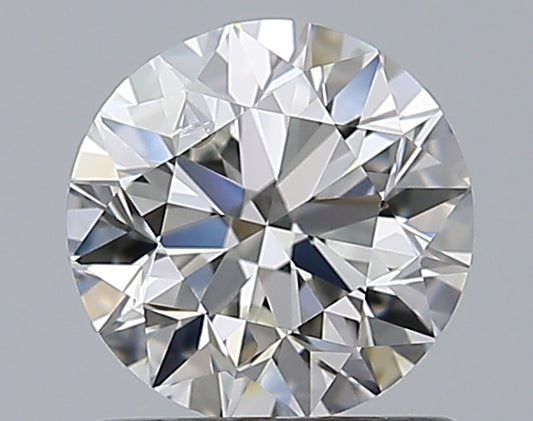 0.90CT ROUND SI1 H WH