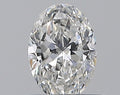 0.38CT OVAL SI1 F WH