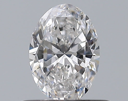 0.47CT OVAL SI2 D WH