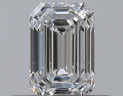 0.35CT EMERALD SI1 F WH
