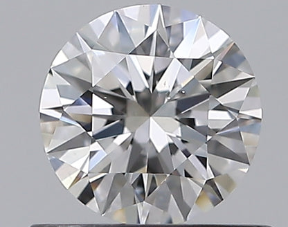 0.58CT ROUND SI1 F WH