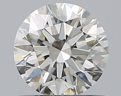 0.59CT ROUND VVS1 J WH