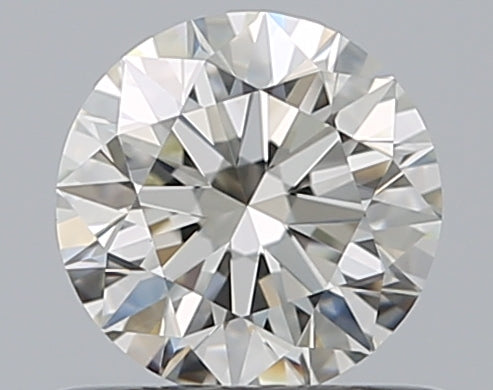 0.59CT ROUND VVS1 J WH