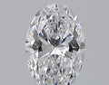 0.53CT OVAL SI1 D WH