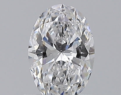 0.53CT OVAL SI1 D WH