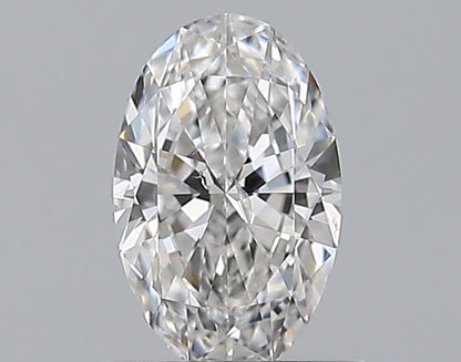 0.59CT OVAL SI2 E WH