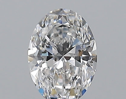 0.57CT OVAL SI2 D WH
