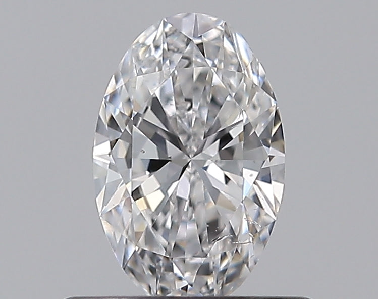 0.49CT OVAL SI1 D WH