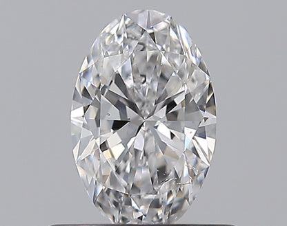 0.49CT OVAL SI1 D WH