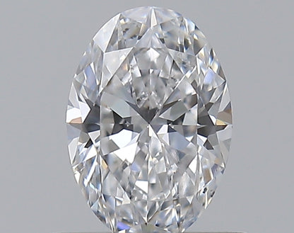0.50CT OVAL SI1 D WH