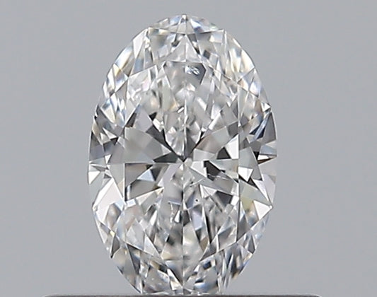 0.33CT OVAL SI1 D WH