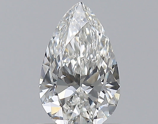 0.37CT PEAR SI1 G WH