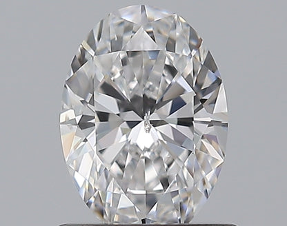 0.70CT OVAL SI2 D WH