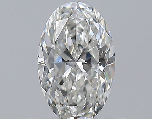 0.50CT OVAL SI1 F WH