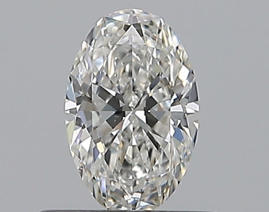 0.50CT OVAL SI1 F WH