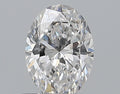 0.50CT OVAL SI1 D WH