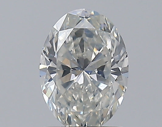 0.90CT OVAL SI1 H WH