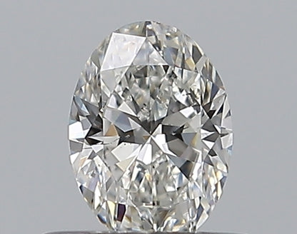 0.34CT OVAL SI1 G WH