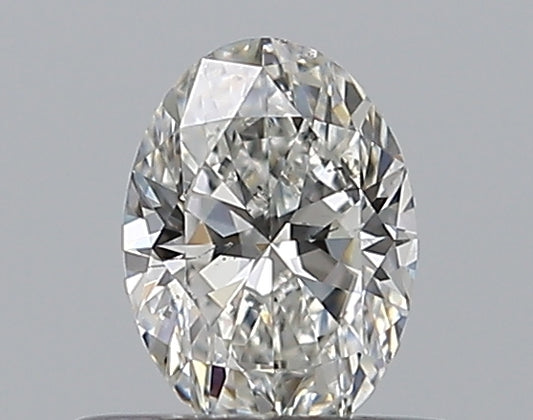 0.34CT OVAL SI1 G WH