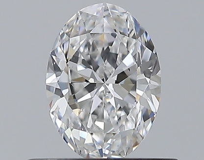 0.50CT OVAL SI1 D WH