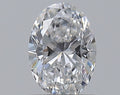 0.50CT OVAL SI1 D WH