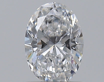 0.50CT OVAL SI1 D WH
