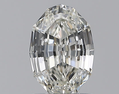 0.82CT Oval Step Cut IF H WH