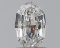0.70CT Oval Step Cut VS1 F WH