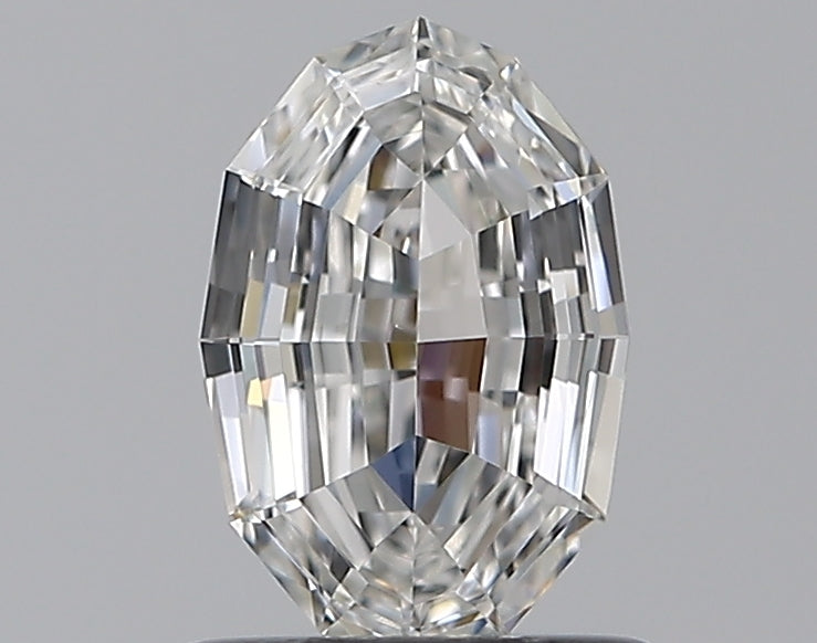 0.70CT Oval Step Cut VS1 F WH