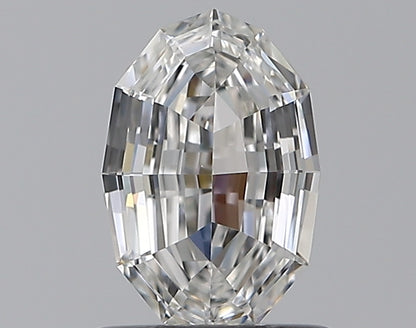 0.70CT Oval Step Cut VS1 F WH