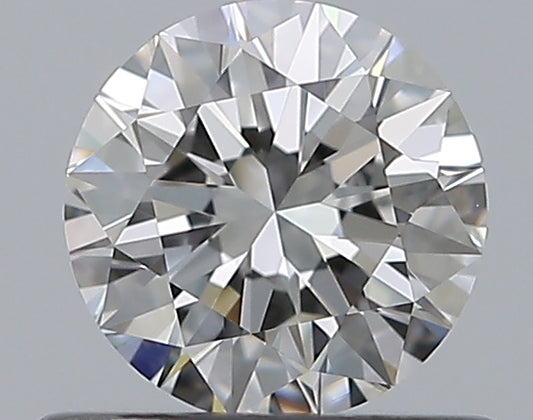 0.59CT ROUND VVS1 F WH