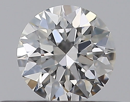 0.32CT ROUND VVS2 F WH