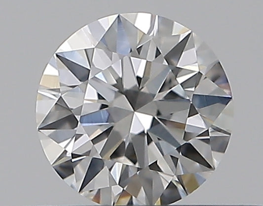 0.32CT ROUND VVS2 E WH